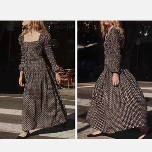 DOEN Bellamy Shirred midi Dress